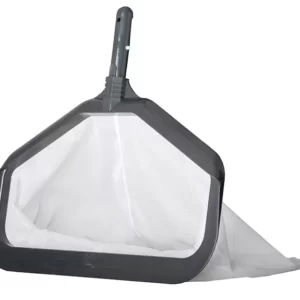 A product image of the Graphite Deep Leaf Net used for removing debris from swimming pools.