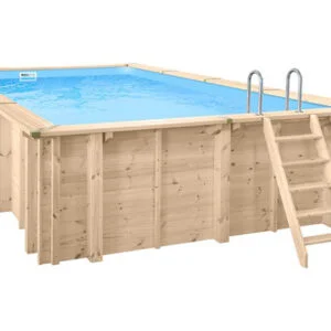 Image of a Bali Rectangular 7.9m x 4m Wooden Pool.
