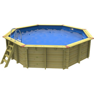 Image a large Eco Wooden Octagonal Pool.