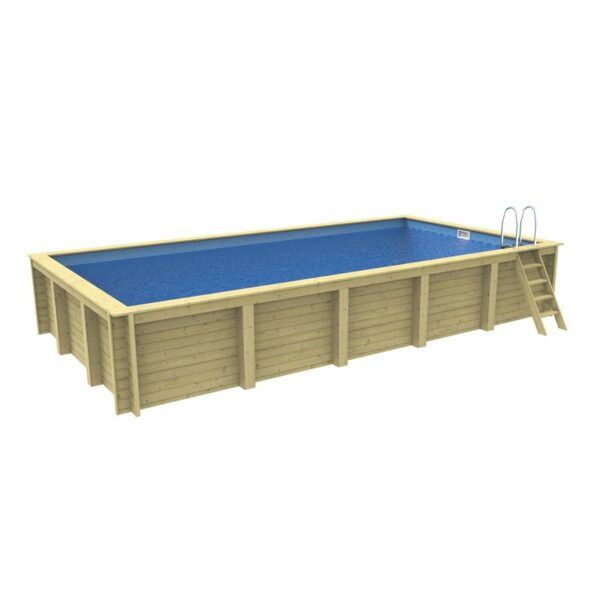 8m x 4m Nazca Rectangular Wooden Pool AG Budget
