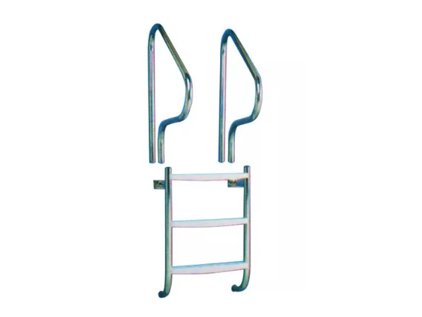 The CERTIKIN 1.5”(38MM) STAINLESS STEEL LADDER UNDERCOVER for swimming pools.