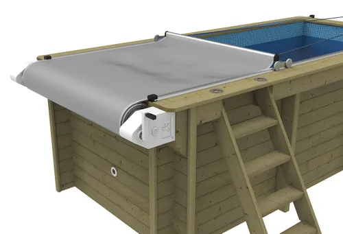 A product picture of the above ground swimming pools safety cover.